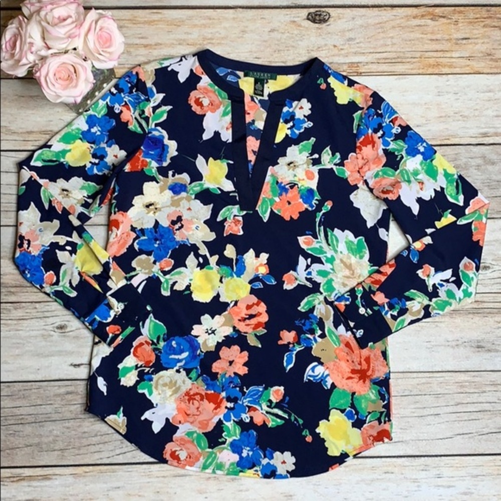 LAUREN by RALPH LAUREN ladies floral top